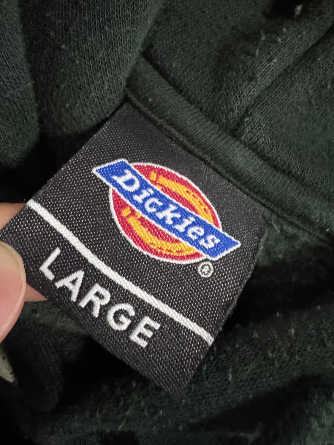 디키즈 Dickies 올드스쿨 스펠 아웃 그린 후드티 L 상품이미지3