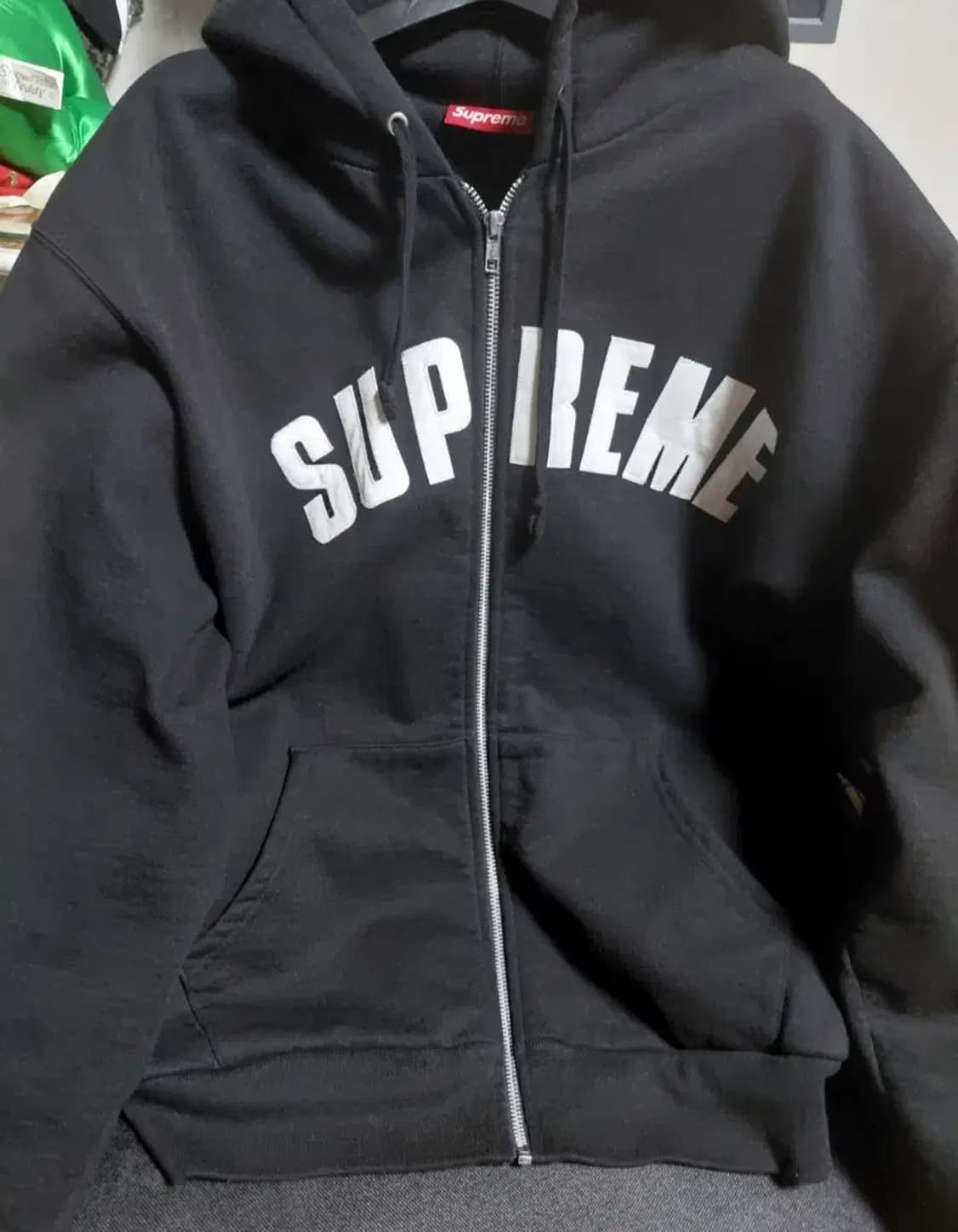 슈프림 아크 써멀 라인드 집업 후드 스웨트셔츠 블랙 - 24FW 상품이미지1