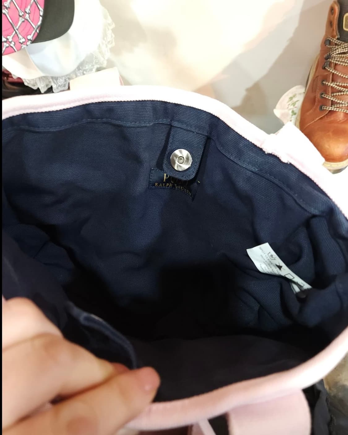 폴로 랄프로렌 핑크 빅포니 숄더백 토트백 상품이미지4