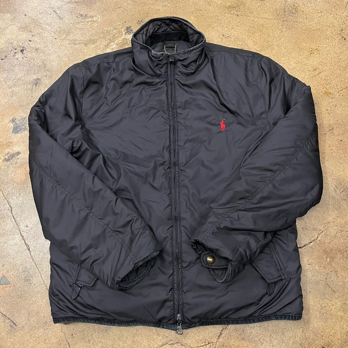 [정품/L] 폴로 랄프로렌 블랙 퀼팅 양면 자켓 b14 상품이미지5