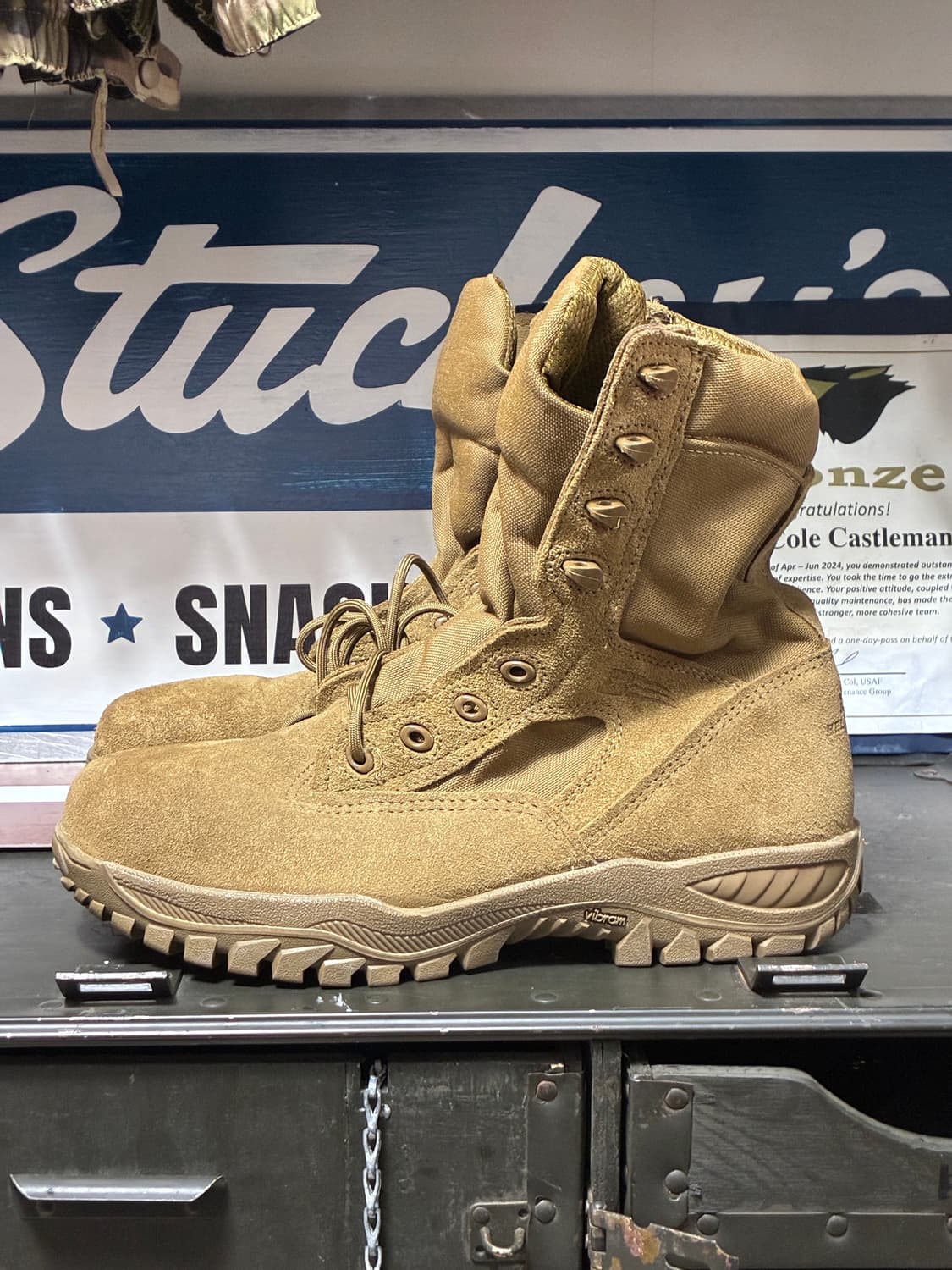 미군 베르빌 군화 (285mm) 비브람 밀리터리 텍티칼 부츠 안전화 상품이미지1