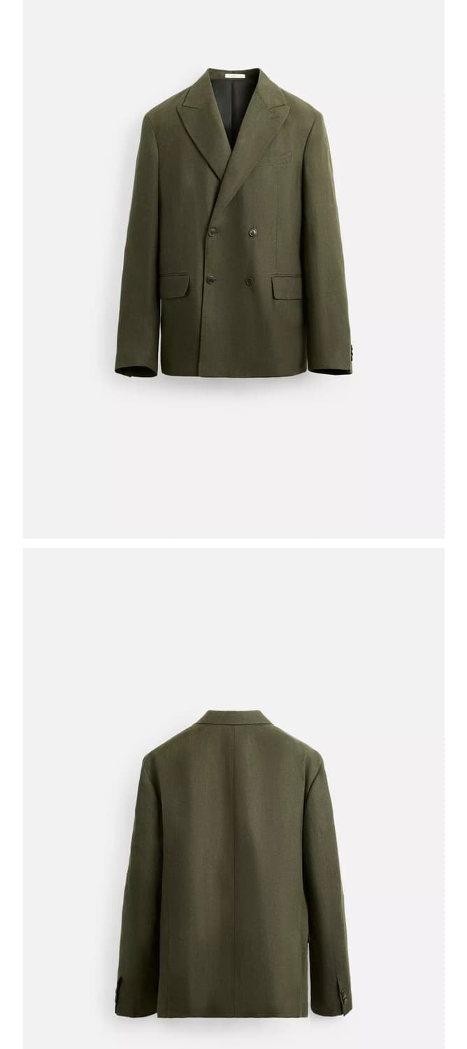 자라 린넨100% 수트 블레이져 자켓 xl 상품이미지2