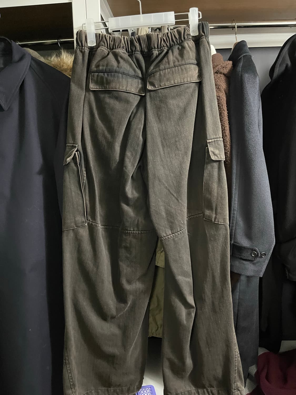 해칭룸 밀팬츠 워시드 블랙 2사이즈 상품이미지2