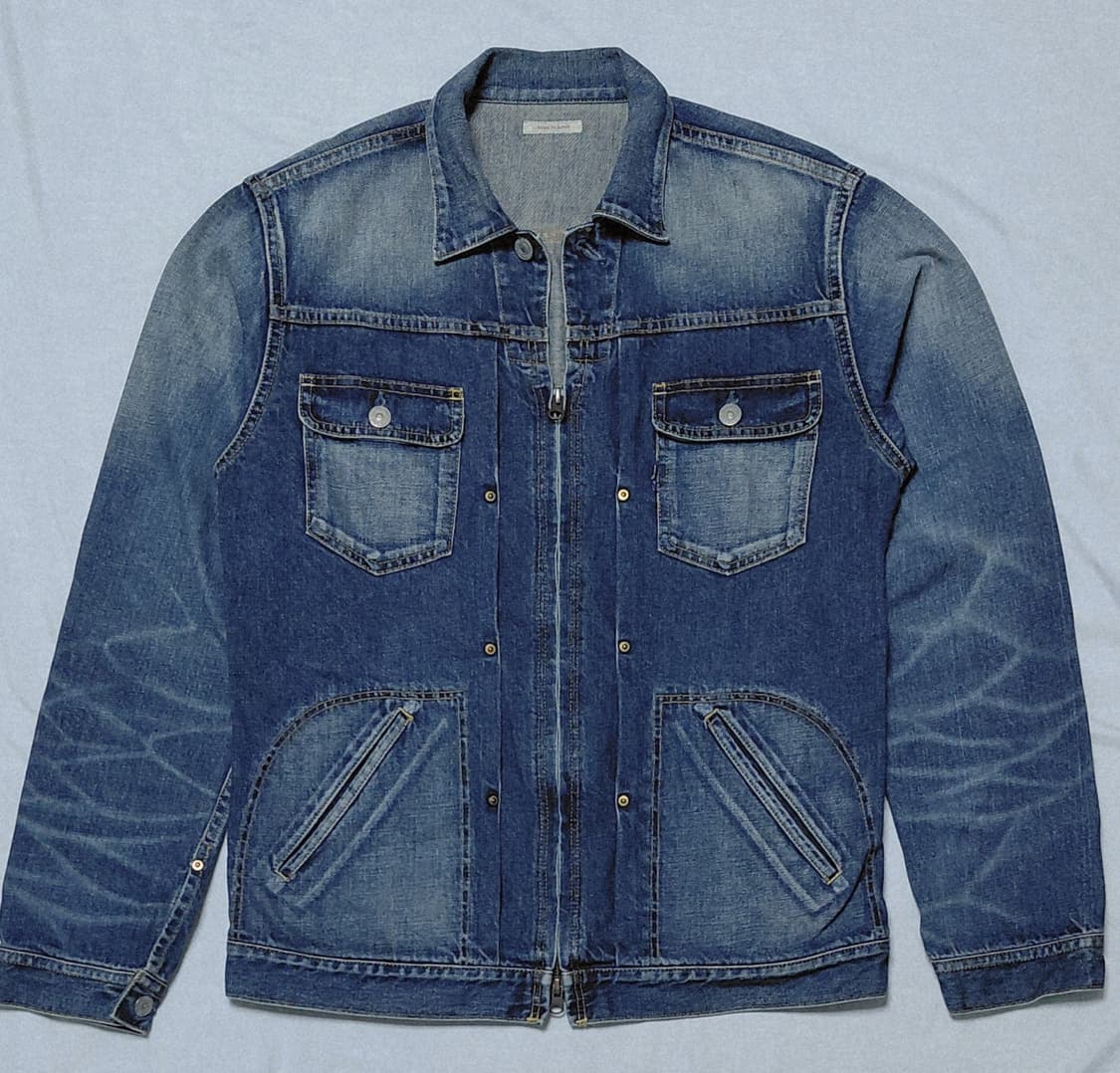 ETERNAL (비중창고공방) 지퍼 데님 워크 자켓 L (무료배송) 상품이미지2