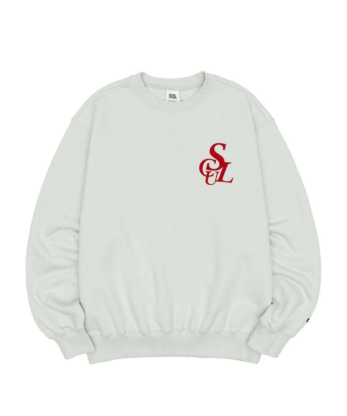 Sculptor 스컬프터 플로킹 심볼 로고 스웻셔츠 민트 상품이미지4