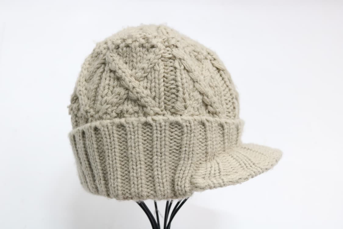 올드 스투시 00s 빈티지 로고 자수 케이블 니트 챙 비니 (Free) 상품이미지4