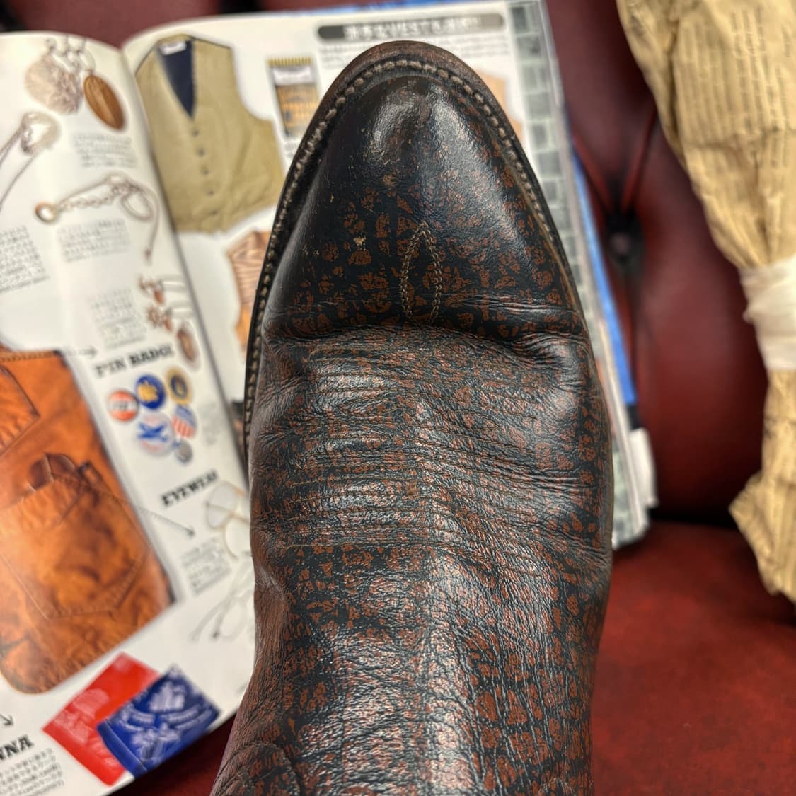 80s 카우보이 부츠 헤리티지 스크롤 패턴 로데오 웨스턴 부츠 N570 상품이미지4