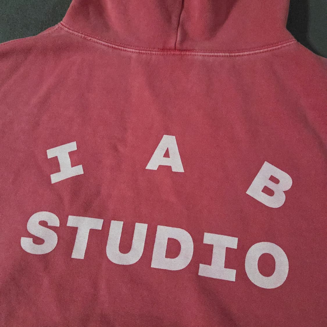 아이앱스튜디오 피그먼트 후드티 L 코랄 상품이미지5