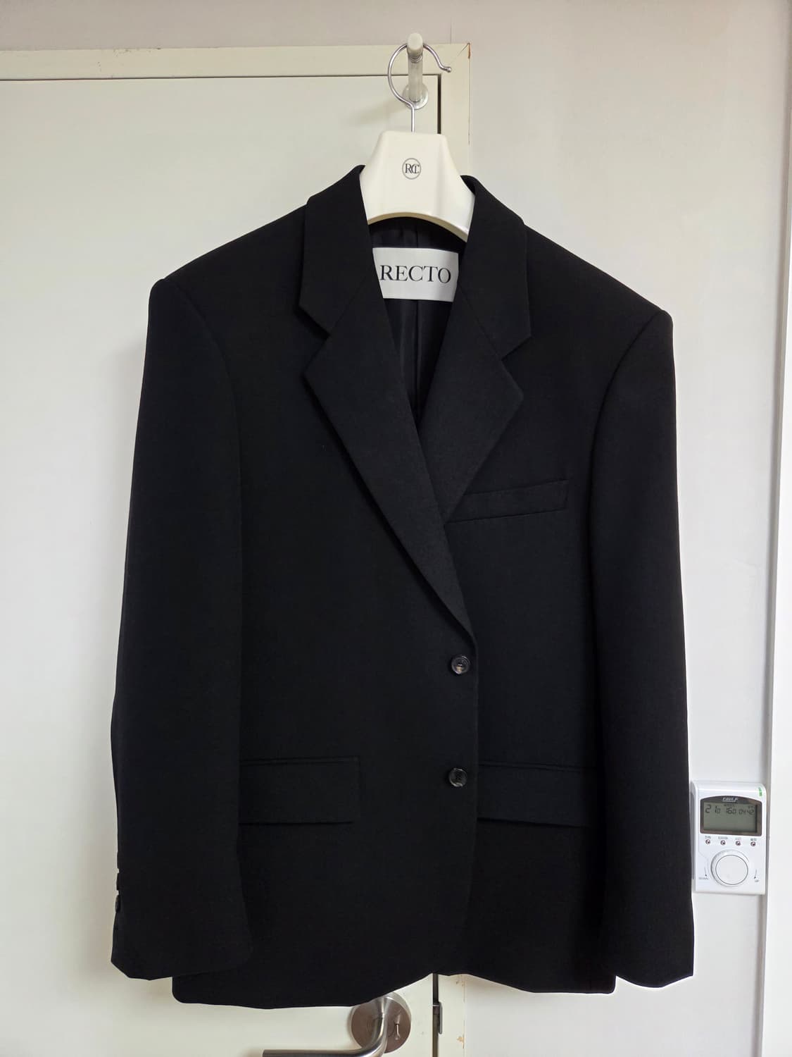 [S] 렉토 25fw 스트럭처 울 자켓 블랙 상품이미지2