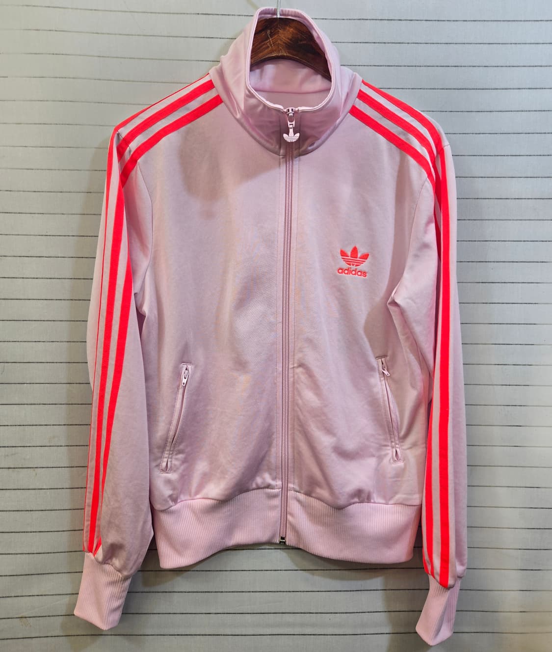 아디다스 핑크 야광오렌지  대대장 트랙자켓 상품이미지1