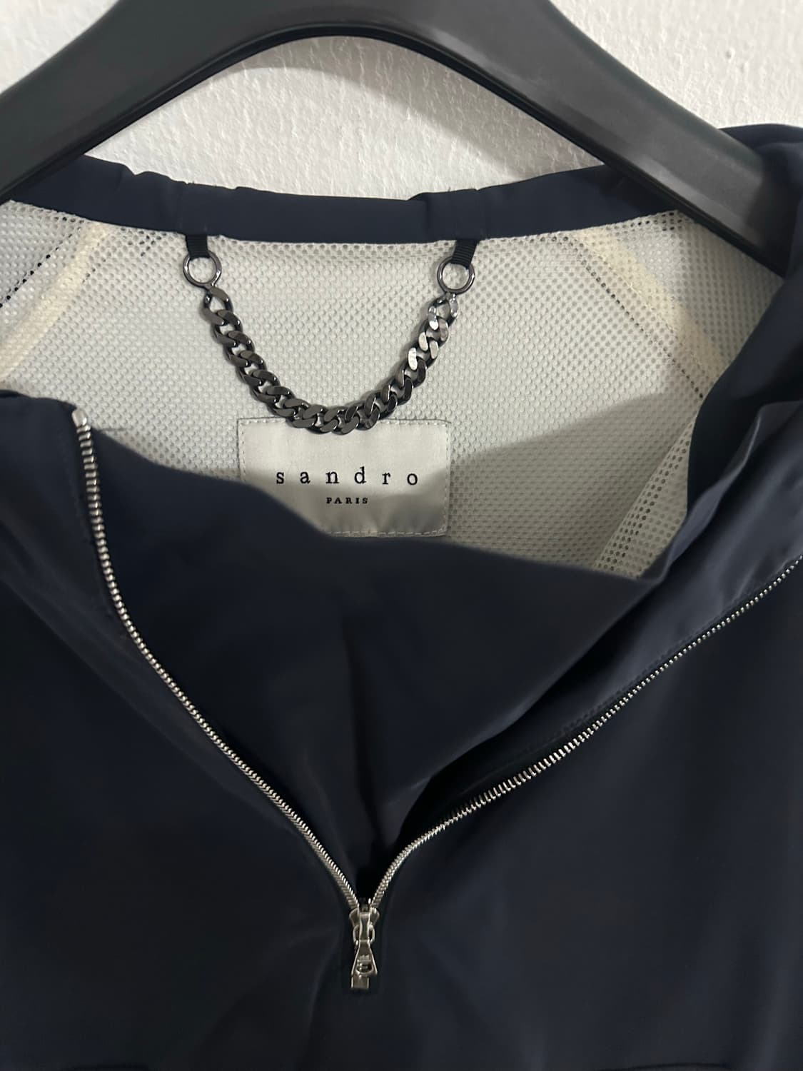 산드로 아노락 바람막이 점퍼 진네이비 M사이즈 상품이미지4