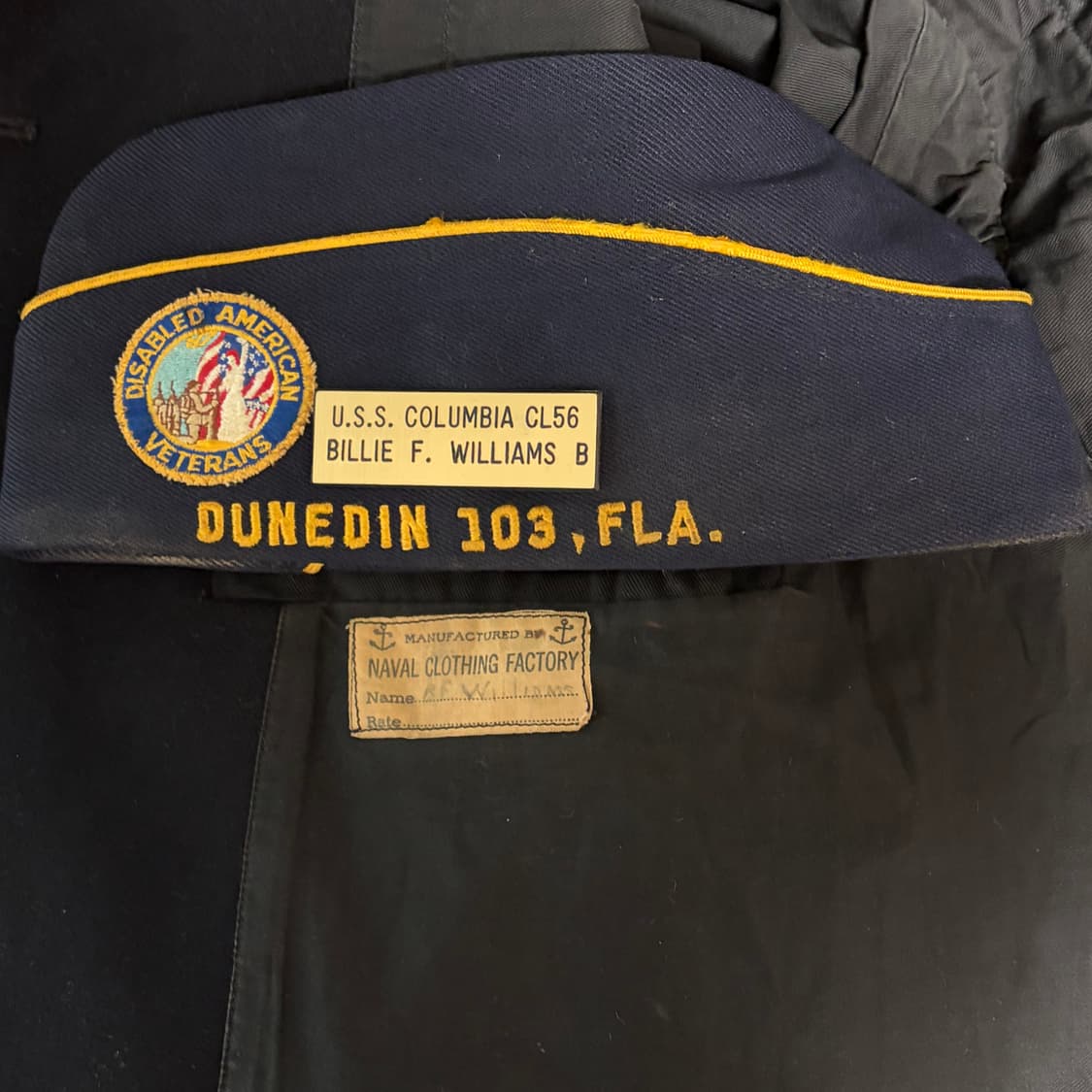 [OG]40’s WW2 USN 피코트 동일 사용자 모자 세트 상품이미지6