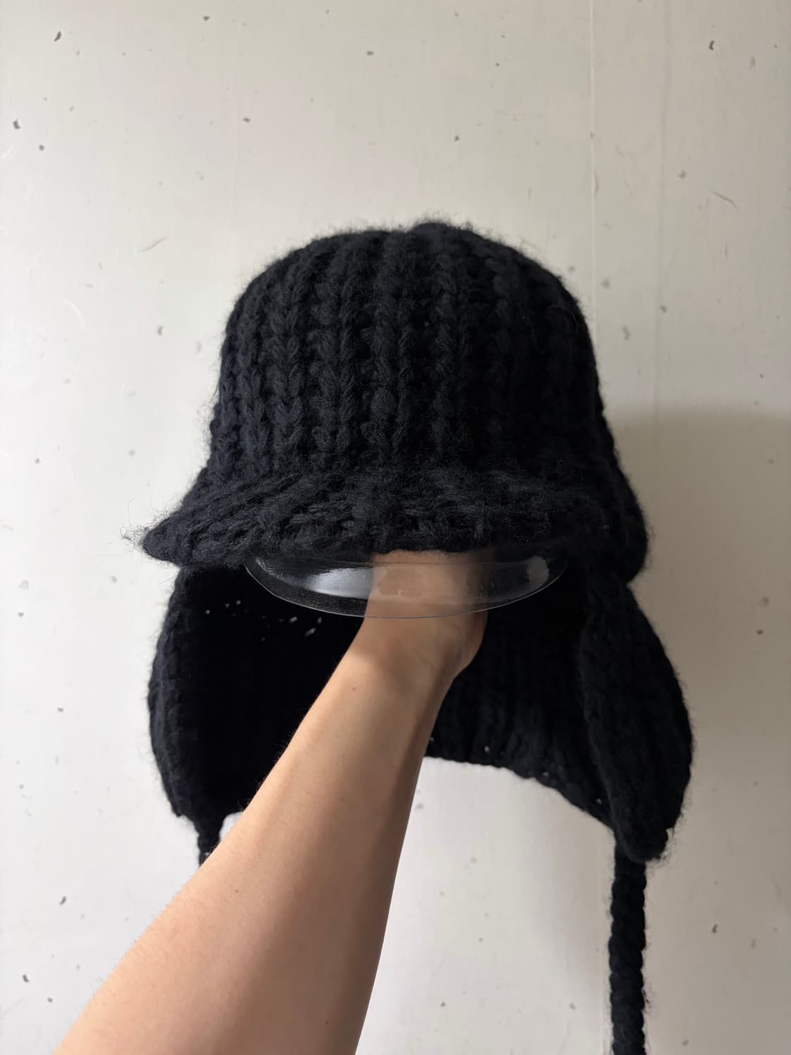 [os] 키지마 타카유키 니트 캡 블랙  상품이미지2