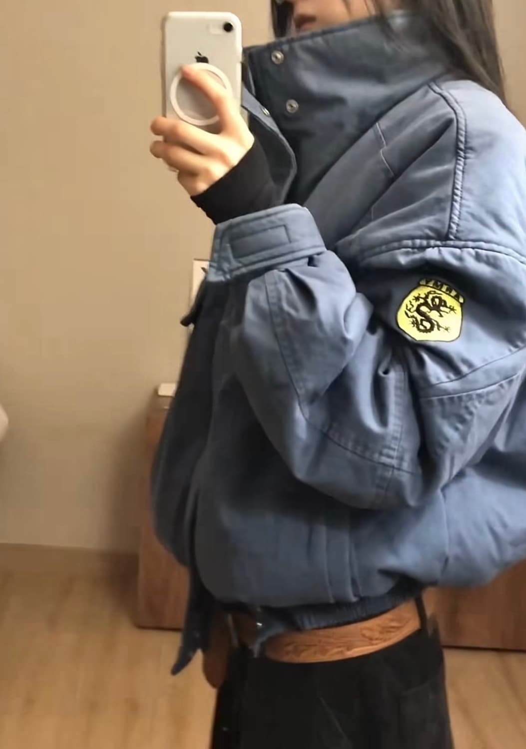 TREclub 빈티지 자켓 워시드 블루 상품이미지2