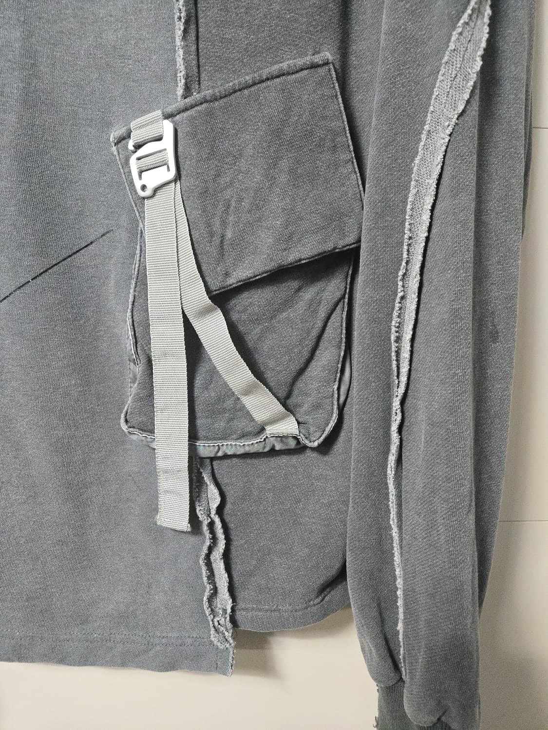 M.P.Q 피그먼트 원포켓 롱슬리브 오버사이즈 상품이미지4