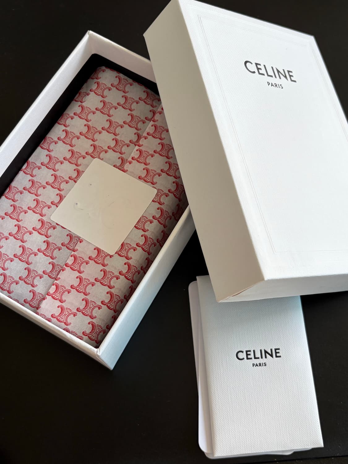 [S++급/정품]셀린느 텍스타일 카프스킨 스몰 트리옹프 지갑 탄 화이트 상품이미지8