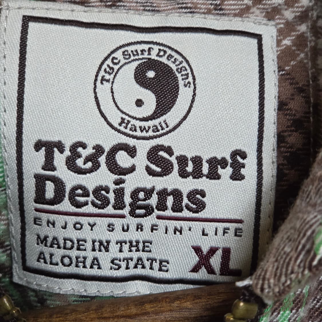 JPN 티엔씨 서프 브라운 체크 셔츠 집업 상품이미지8