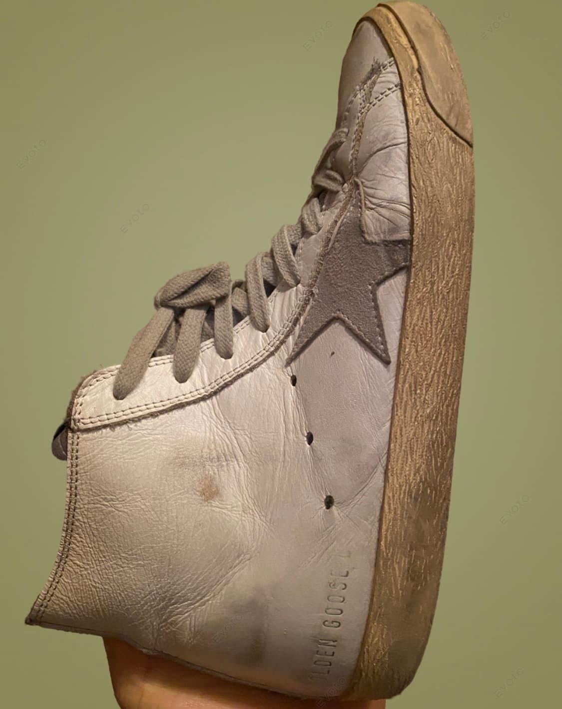 [정품] 골든구스(Golden Goose) 프란시 하이탑 - 빈티지 화이 상품이미지1