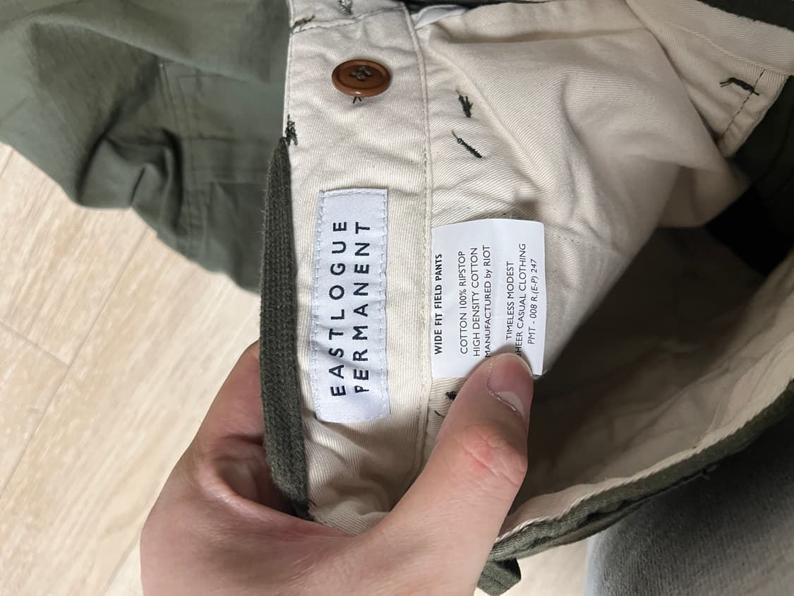 이스트로그 퍼머넌트 FIELD PANTS WIDE FIT 상품이미지3