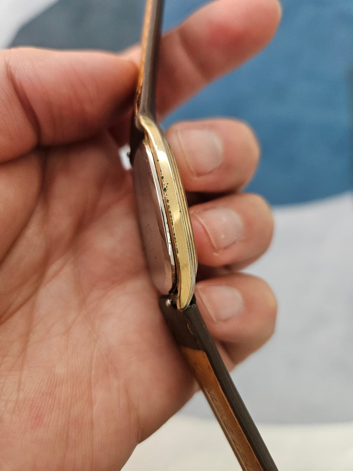 1970s 세이코 리넨다이얼 금장 쿼츠 빈티지 시계 상품이미지4