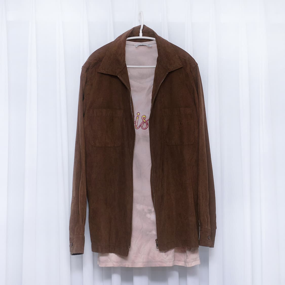 MCM 오리지널 벨벳 스웨이드 집업 셔츠 자켓 (95-100) 상품이미지1