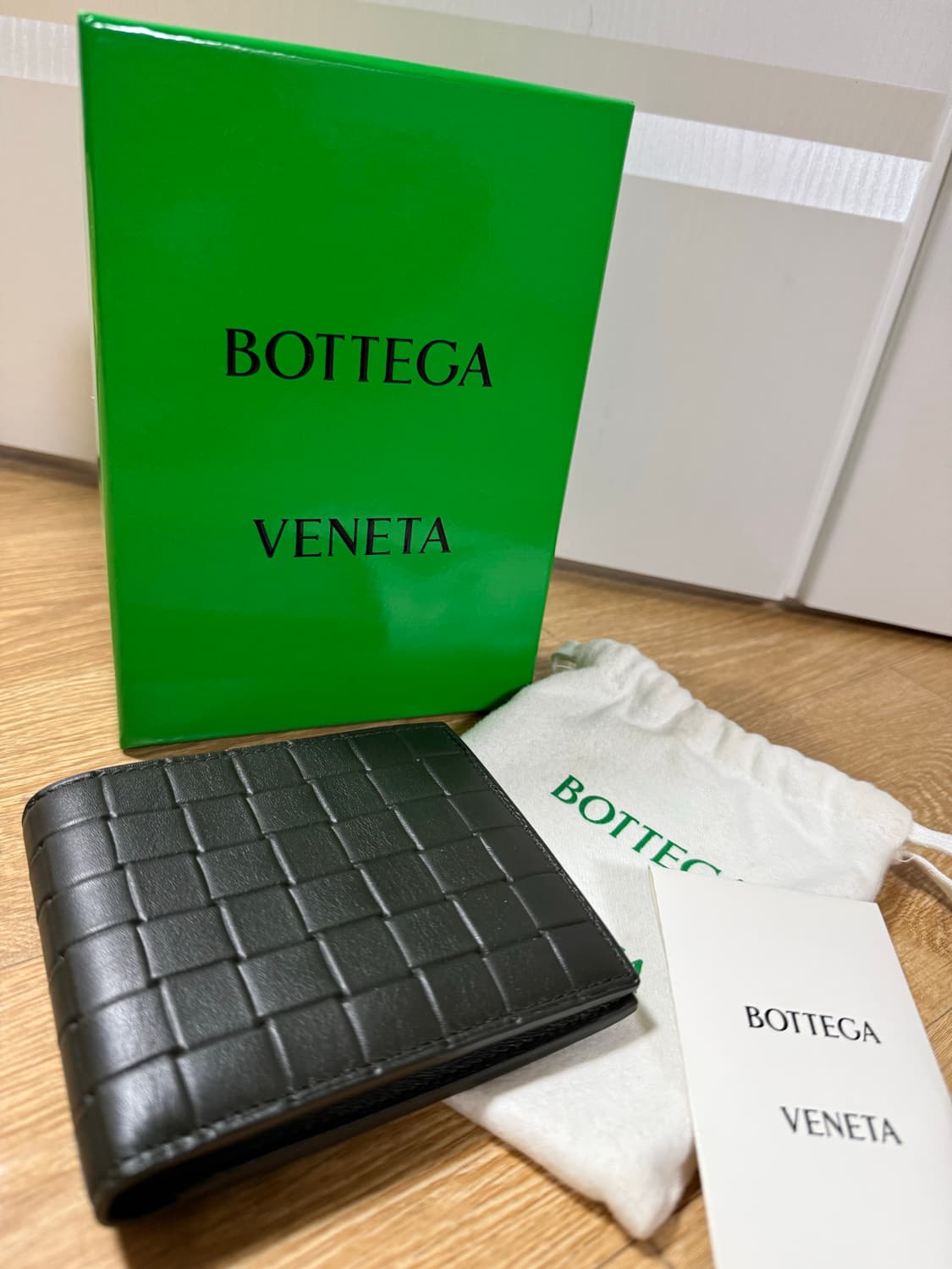 보테가베네타 인트레치아토 반지갑 (카키) 상품이미지6