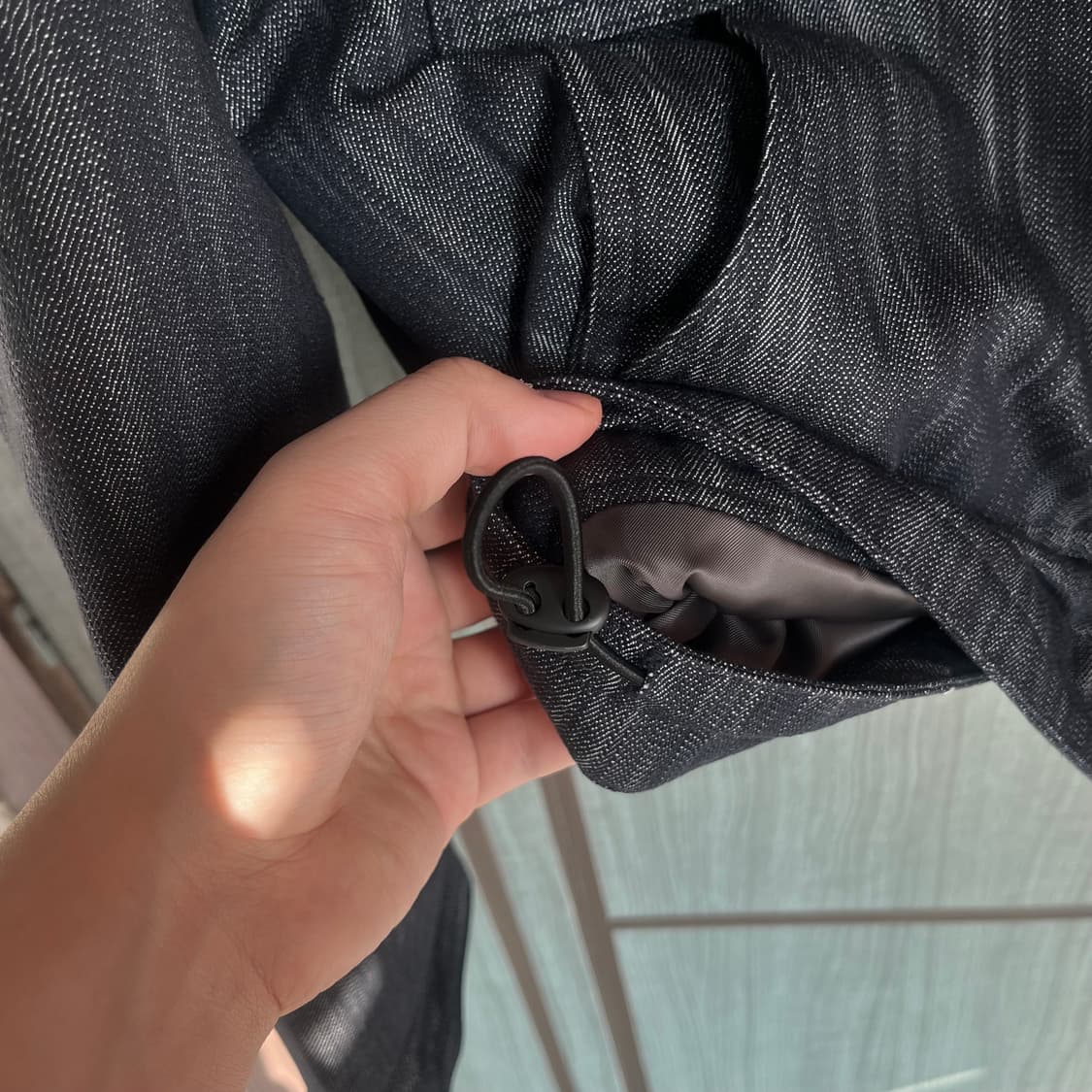 [새상품] 조우 CHOWOO 데님 다운 자켓 패딩 w 상품이미지6