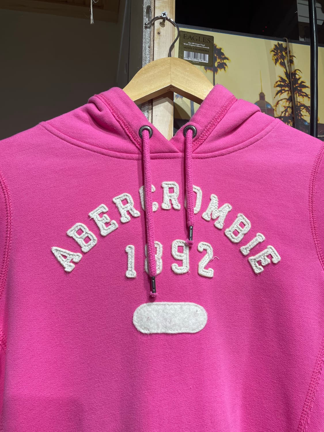 아베크롬비 핑크 크롭 후드티  상품이미지2