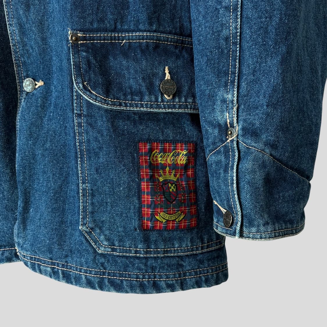 (L)빈티지 코카콜라 데님 커버올 자켓  상품이미지6
