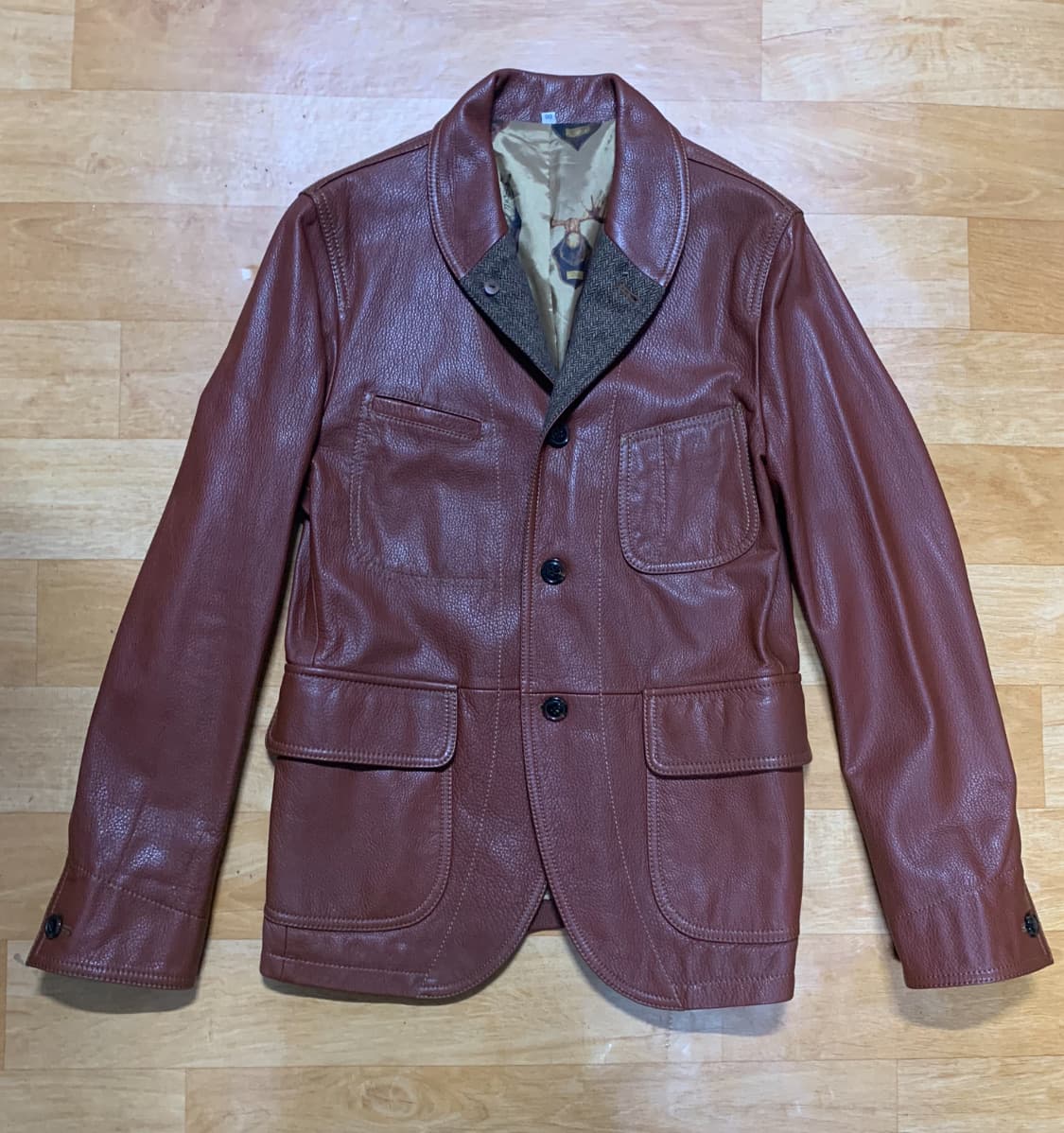 커스텀멜로우 2012/FW 숄칼라 스포츠 코트-재킷(고트스킨)38 사이즈 상품이미지1