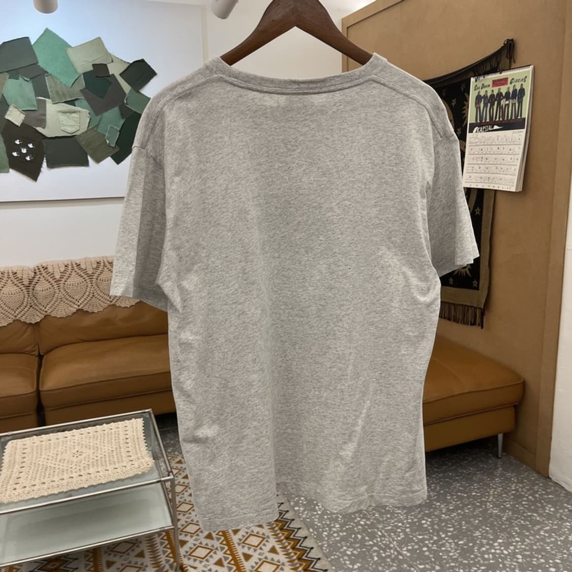 LEE 리 캐주얼 빈티지 멜란지 빅로고 반팔티 M C10905 상품이미지4