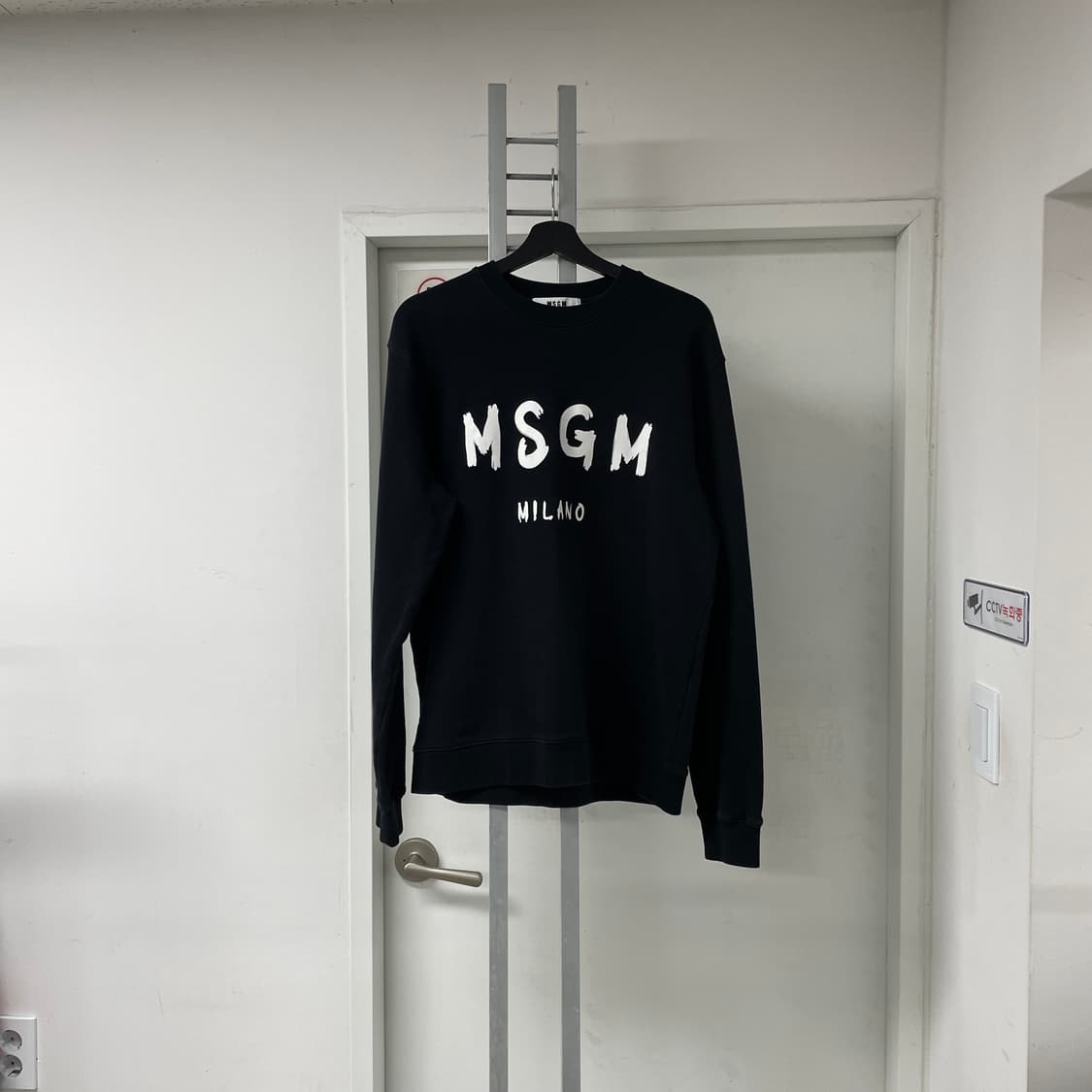 MSGM 블랙 맨투맨 XL 상품이미지1