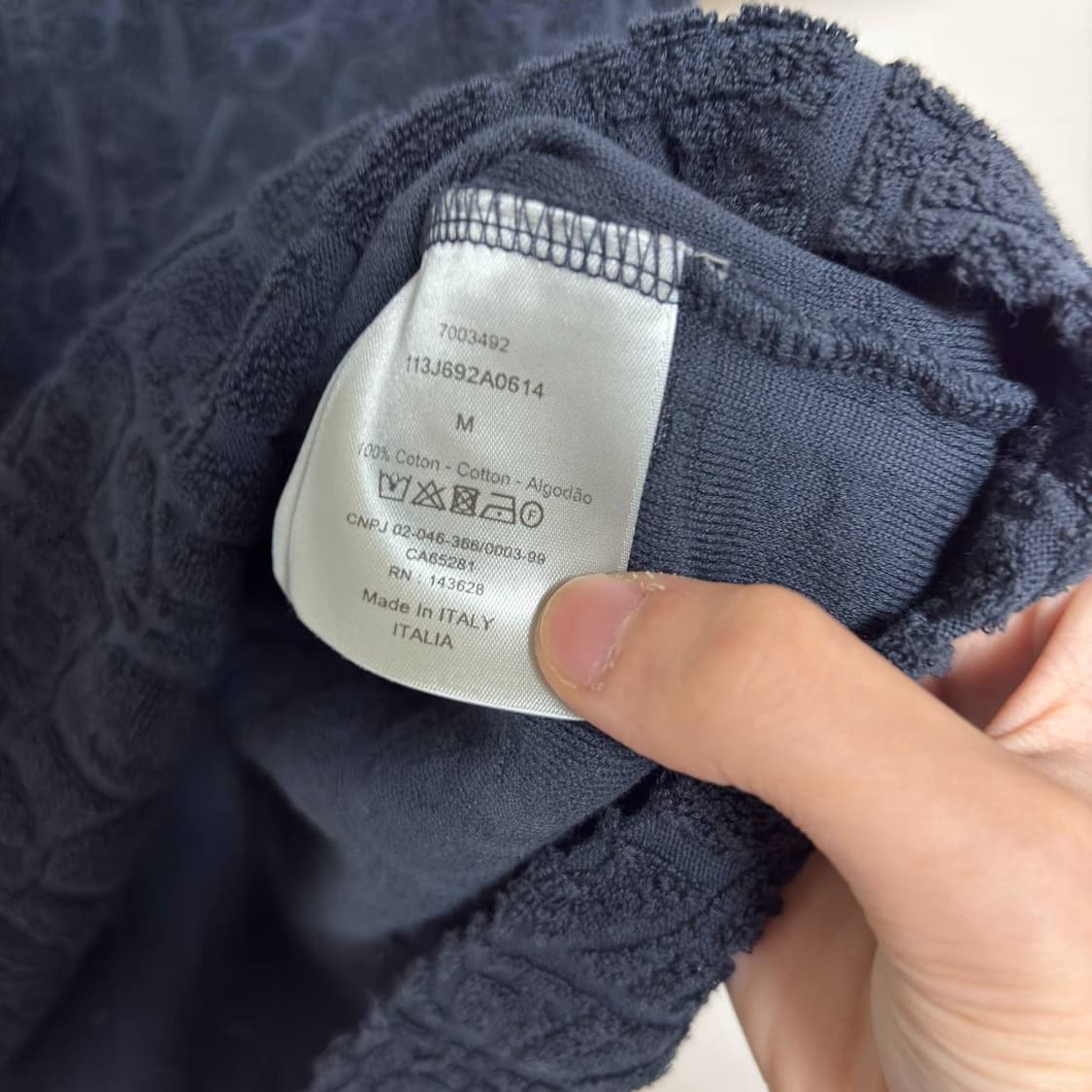 [M] 디올 오블리크 테리 반팔티 상품이미지2