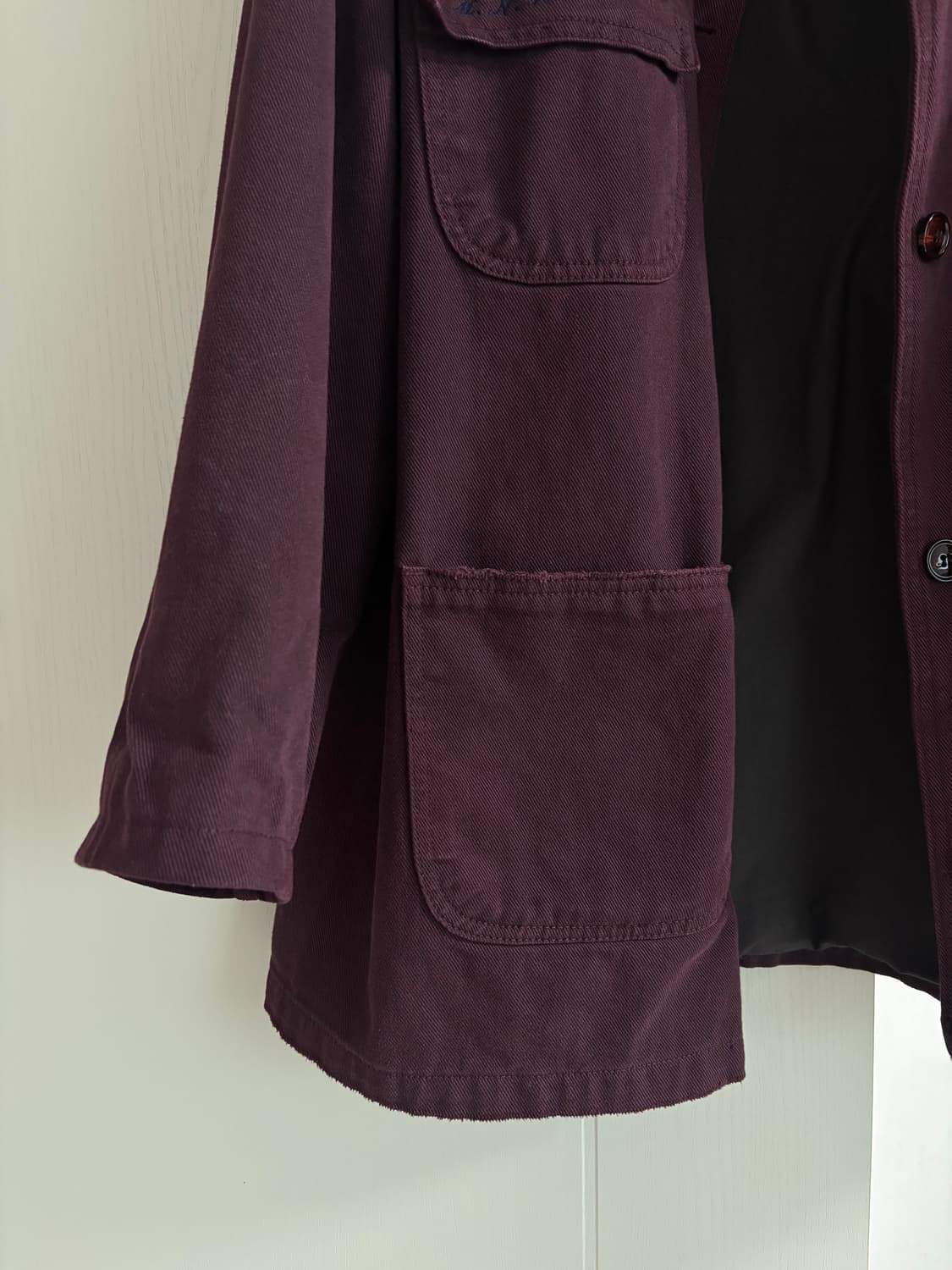 (단종)모노하 워크자켓 와인 dying work jacket monoha 상품이미지4