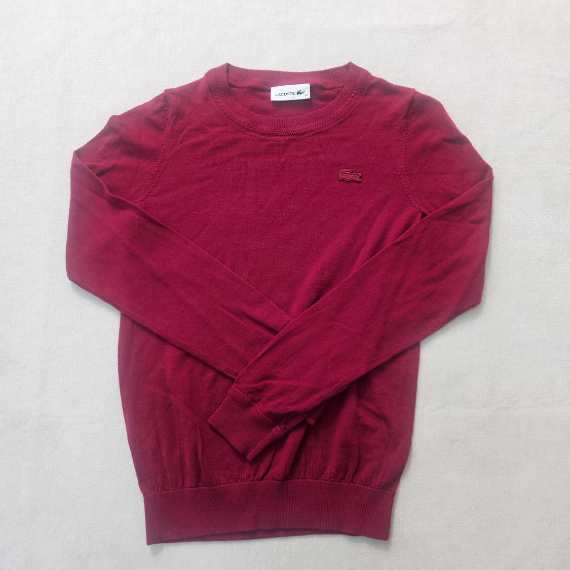 34 라코스테 버건디 여성 니트 0303Y 상품이미지1