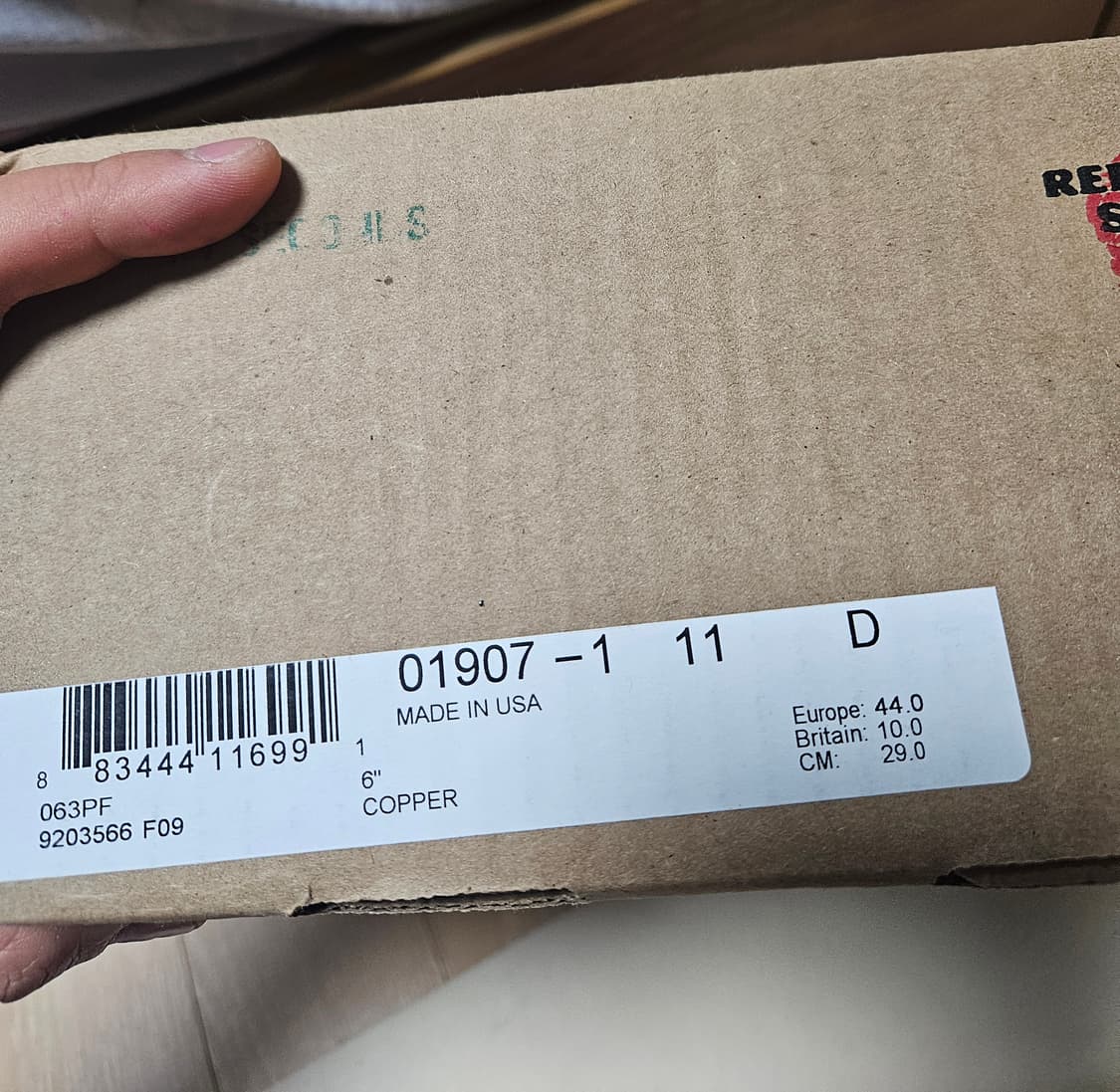 레드윙 1907 레드윙1907 목토 290 us11 상품이미지10