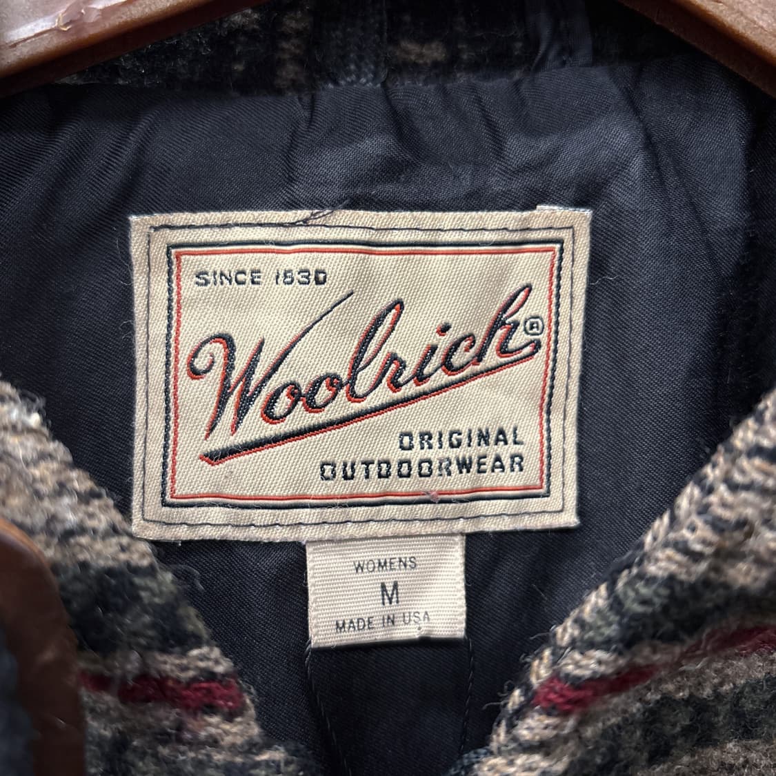 울리치 브랜치 휴먼 패턴 울 블랭킷 후드 니트집업 N365 상품이미지7