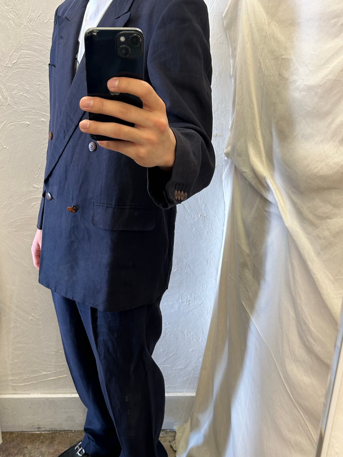 80‘s Christian Dior Monsieur 린넨 셋업 상품이미지3
