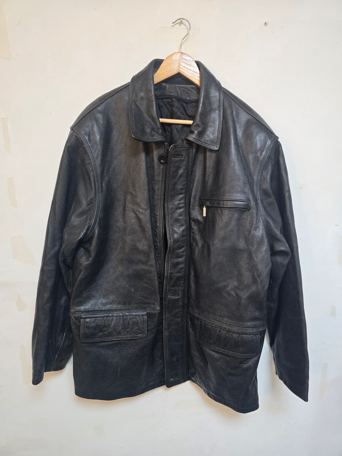 휴고 보스 남성 리얼 가죽 자켓 XL 상품이미지1