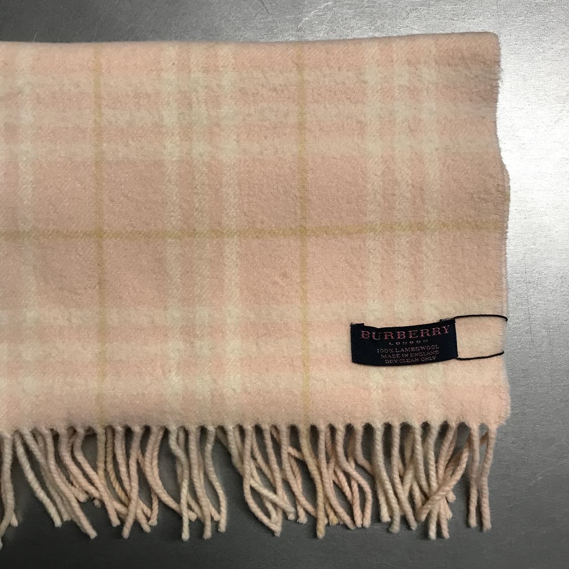 버버리 정품 램스울 머플러 핑크 상품이미지3