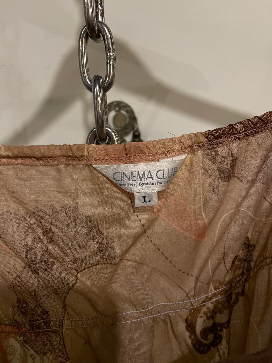 에스닉 패턴 레이어드 브라운 슬리브리스 오리엔탈 히피 상품이미지6