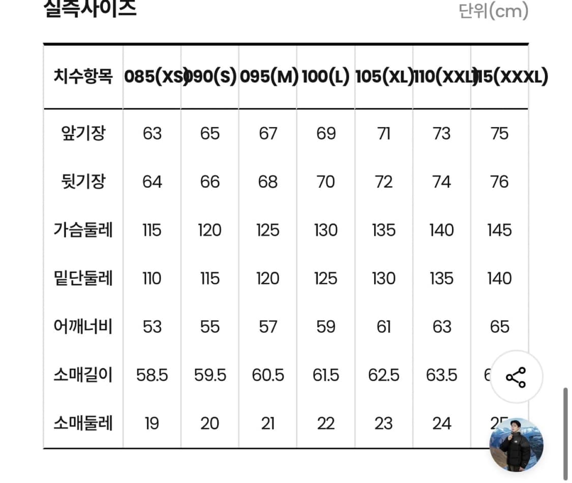노스페이스 리마스터 눕시 다운자켓95(M) 상품이미지8