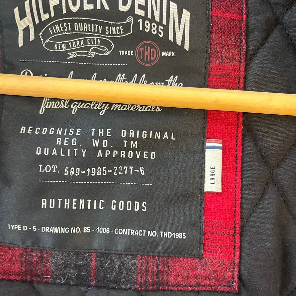 타미 힐피거 울체크 블루종 상품이미지7