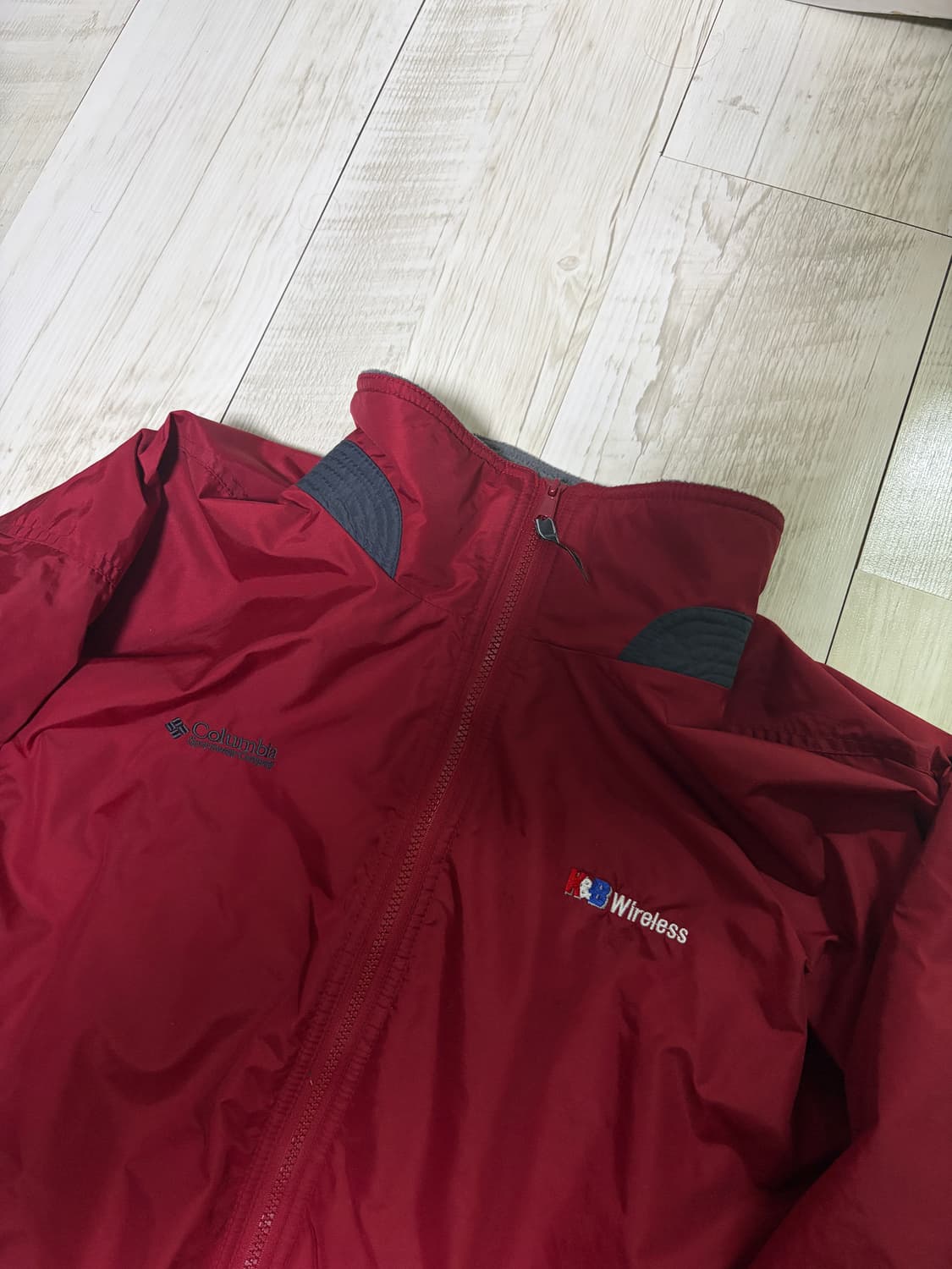 [L] 컬럼비아 남성 후리스 웜업 자켓 버건디 상품이미지4