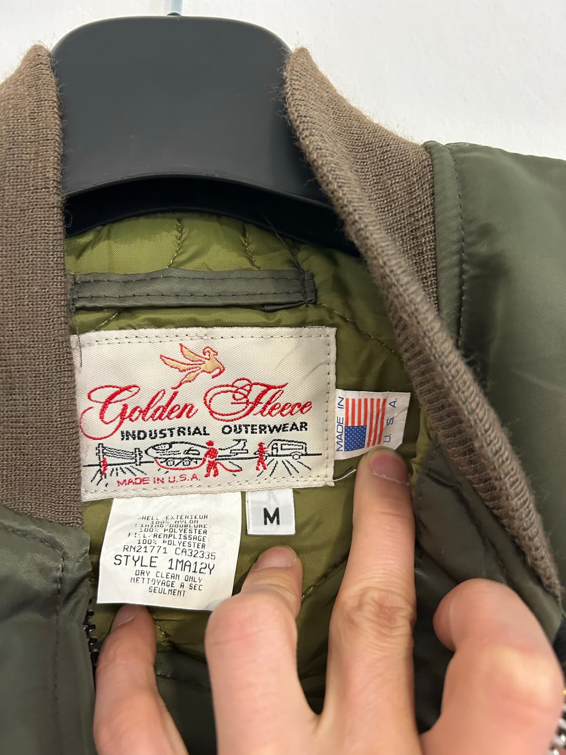 골든플리스 USA 워크웨어 MA-1 나일론 재킷 상품이미지3