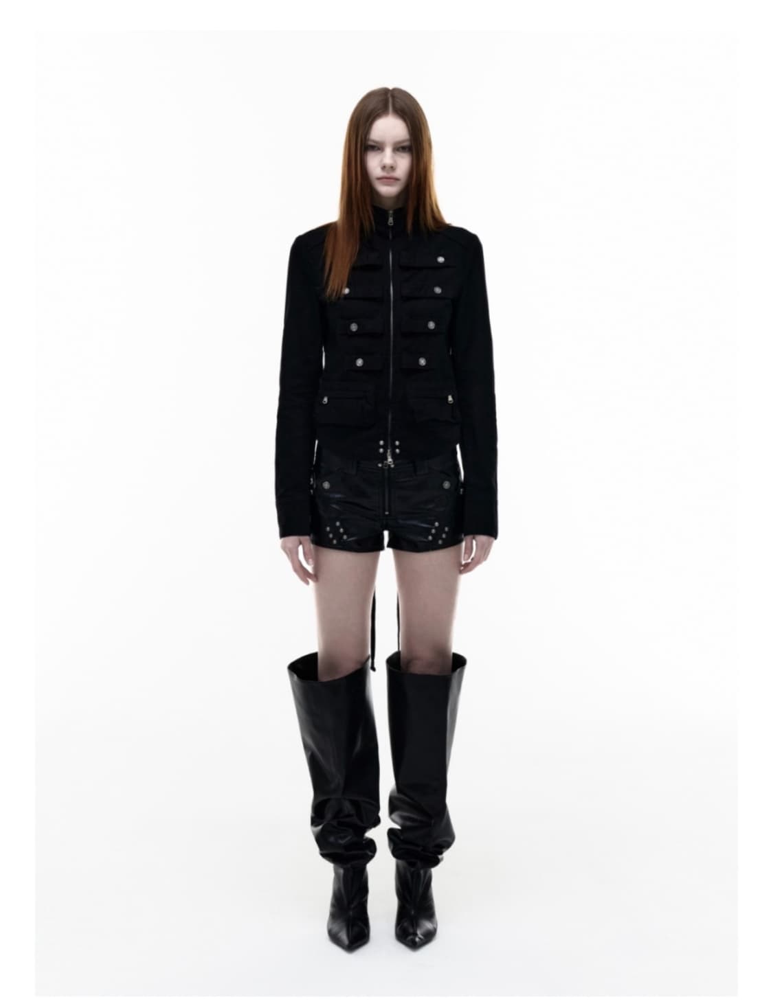 오퍼스0012 나폴레옹자켓 BONNY COTTON JACKET BLACK 상품이미지1