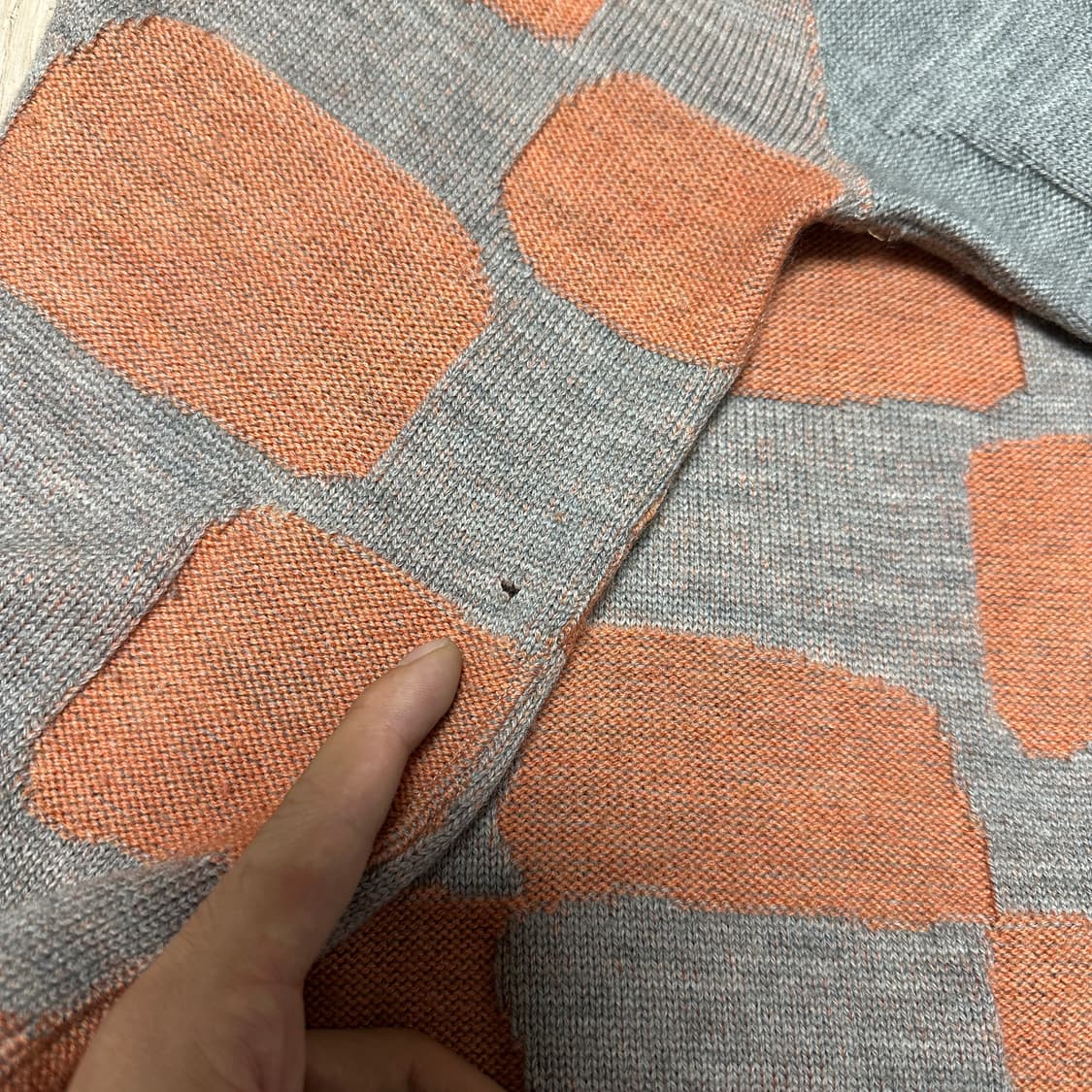Issey miyake check wool cardigan 상품이미지8