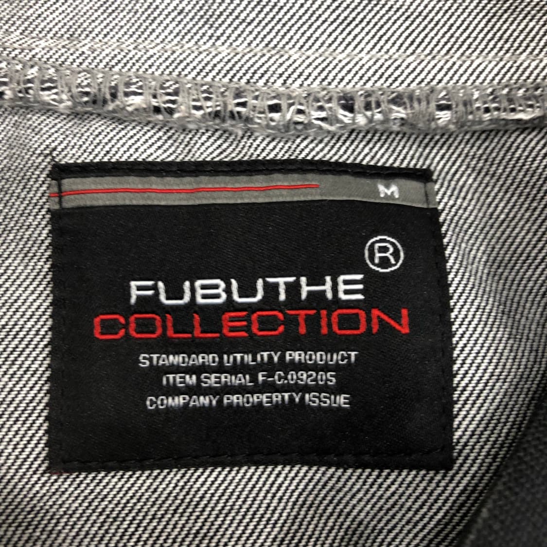 후부 데님 집업 유틸리티 배색 스타디움 자켓 상품이미지5