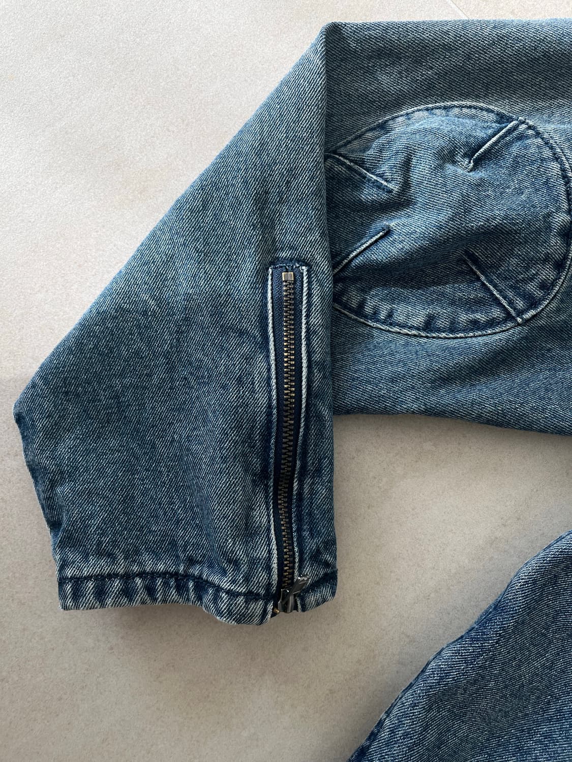 비슬로우 데님 워시드 자켓 상품이미지4