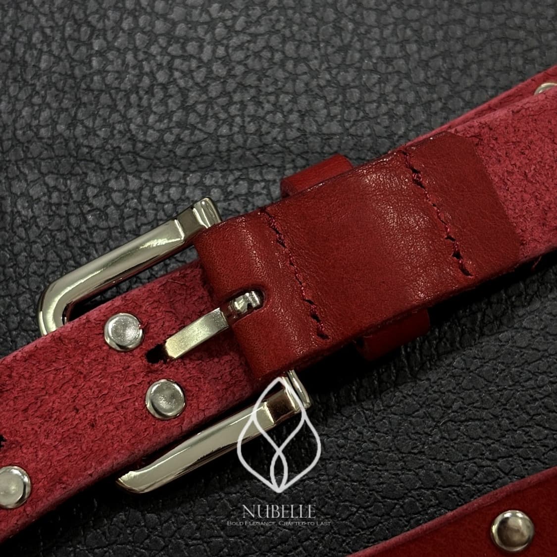 🌗 Vegetable stud belt / 스터드 소가죽 웨스턴 벨트 상품이미지7